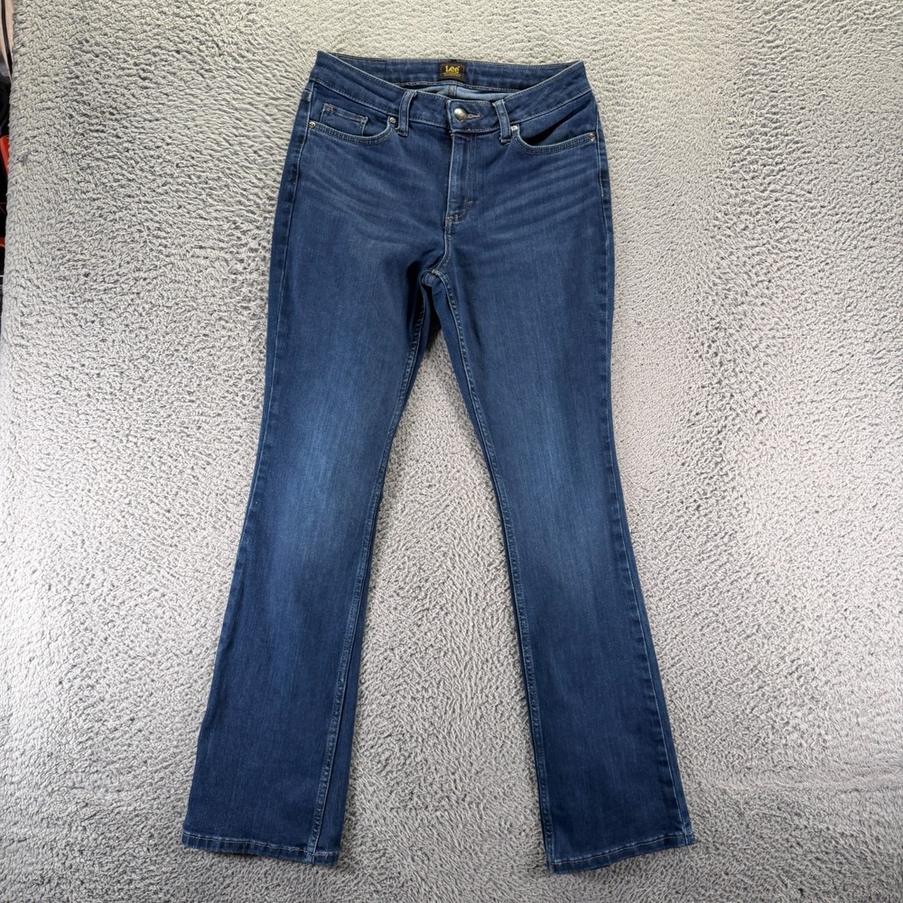 Lee Legendary Jeans Womens 6 Blue Cotton Denim Bootcut Faded Workwear Stretch